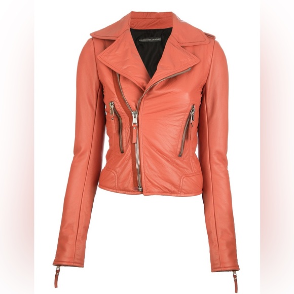 Balenciaga leather moto jacket, size 38 - Picture 4 of 10